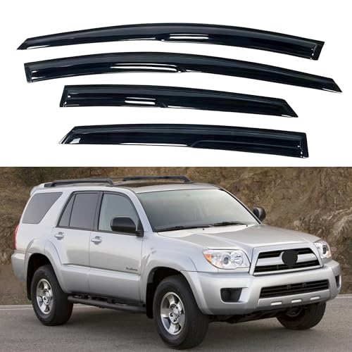 IG Window Visors Fit for 2003-2009 Toyota 4Runner, Out-Channel Rain Guards Vent Wind Deflectors 4PC, Car Accessories for 03-09 4Runner - size: 2003-2009 4Runner