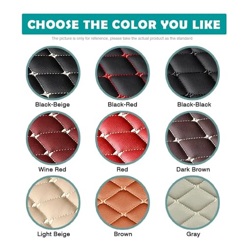 Personalized Floor Mats, Luxury Car Mats, Anti-Slip Mats, Custom Fit for 99% Sedans Trucks SUVs (Black Beige) - color: Black beige A