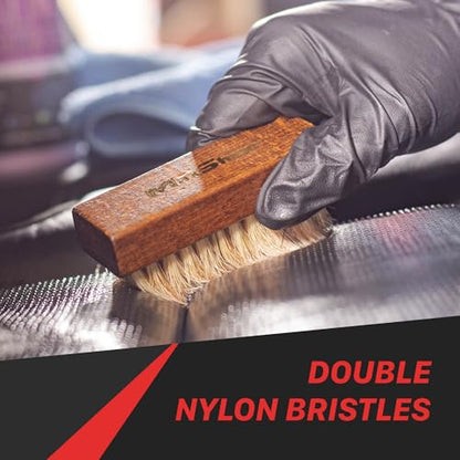 Maxshine Universal Professional Interior Detailing Brush – Ultra-Soft Synthetic Bristles for Leather, Carpet, Alcantara, Vinyl & Fabric – Gently Removes Dust, Dirt & Debris