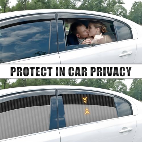 ZATOOTO Window Shades for Car Camping - Privacy Cover and Side Blinds - Protection from Heat and UV for Kids, Family, Pets - size: Louver(L)-4pcs