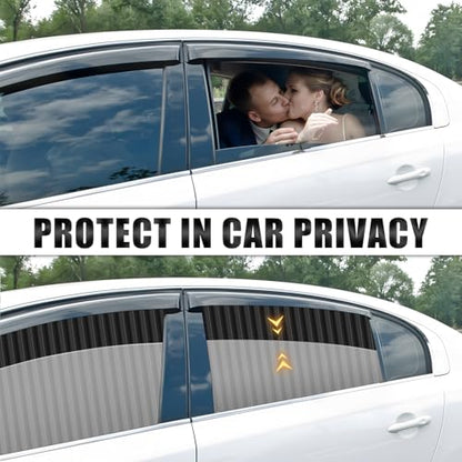ZATOOTO Window Shades for Car Camping - Privacy Cover and Side Blinds - Protection from Heat and UV for Kids, Family, Pets - size: Louver(L)-4pcs