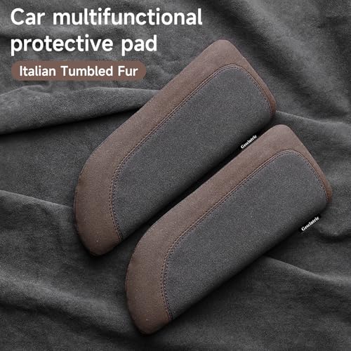 Alcantane Elbow Rest: Memory Foam Support for Car Legs and Knee, Anti-Fatigue - color: Brown right hand