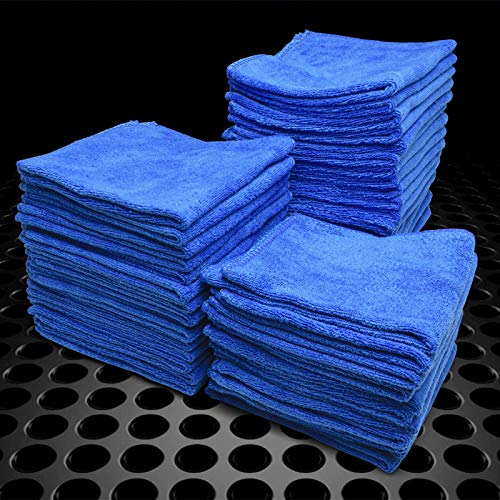 JDMBESTBOY 50Pcs Microfiber Cleaning Cloth Towel Rag Car Polishing No Scratch Auto Detailing Multi-Purpose Kitchen - size: 50 PCs