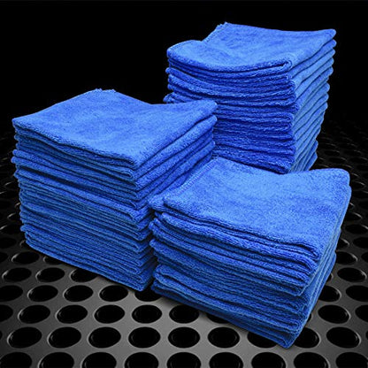 JDMBESTBOY 50Pcs Microfiber Cleaning Cloth Towel Rag Car Polishing No Scratch Auto Detailing Multi-Purpose Kitchen - size: 50 PCs