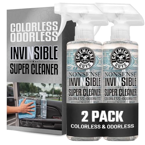 Chemical Guys Nonsense Colorless & Odorless All Surface Cleaner - Interior Cleaner, Safe for Vinyl, Rubber, Plastic, Carpet, and Upholstery, pH Balanced, Residue-Free, Unscented, 16 Fl Oz, Pack of 2 - style: Nonsense 2 Pack