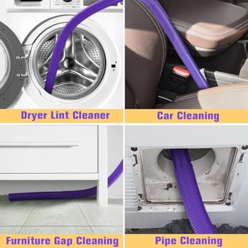 Dryer Vent Cleaner Attachment for Shark Vacuums- Flexible Crevice Tool for Shark NV360 NV350 NV500 NV501 HV300 HV301 HV371 HV372 (Dryer Vent Cleaner - Flexible Crevice Tool) - style: Dryer Vent Cleaner - Flexible Crevice Tool
