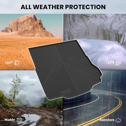 LASFIT Cargo Mat for Dodge Charger Daytona 2024 2025 Scat Pack & R/T (Fit 2-Door, Not for 4-Door), All Weather TPE Custom Fit Trunk Mats Cargo Liners, Black - style: 5) Charger Daytona | 2024-2025 | Trunk Mat