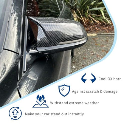 Real Carbon Fiber Side Mirror Cover Compatible with 3-Series F30 F31 F34 / 4-Series F32 F33 F36 / 2-Series F22 F23 / 1 Series F20 X1 E84 M2 F87 (Real Carbon Fiber, F22 F30 F32 F36) - color: Real Carbon Fiber, size: F22 F30 F32 F36