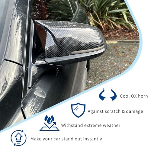 Real Carbon Fiber Side Mirror Cover Compatible with 3-Series F30 F31 F34 / 4-Series F32 F33 F36 / 2-Series F22 F23 / 1 Series F20 X1 E84 M2 F87 (Real Carbon Fiber, F22 F30 F32 F36) - color: Real Carbon Fiber, size: F22 F30 F32 F36