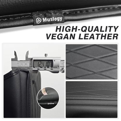 Muslogy Center Console Armrest Cover Fit for Ford F-150 F150 2021-2025 2026 Accessories, Comfort Armrest Pad Console Lid Cushion Vegan Leather 1-Inch Extra Thick(WorkSurface ONLY) - size: 2) 21-25 |F150| WorkSurface, +Thick