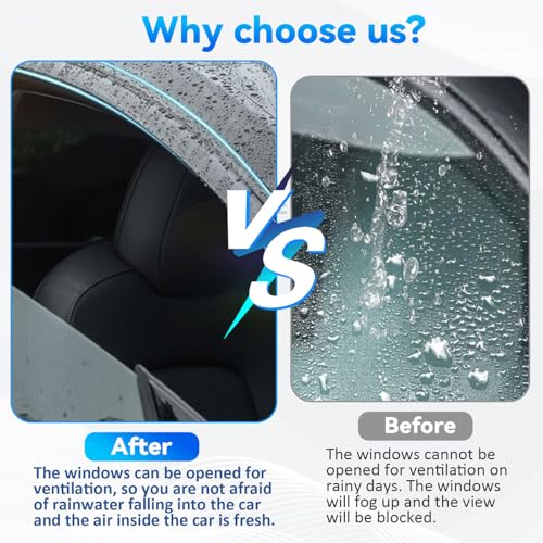 4pcs Smoke Tint Sun Rain Guard Vent Window Visors Compatible with 2014-2018 BMW X5 F15, Outside Mount Tape On Style Acrylic Set of 4 Front+Rear - size: Compatible with 2014-2018 BMW X5 F15