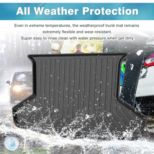 Mixsuper Custom Fit Cargo Liner for 2012-2017 Toyota Prius V, All Weather Rear Cargo Mat Trunk Liners Tray Black - size: Fit for Toyota Prius V 2012-2017