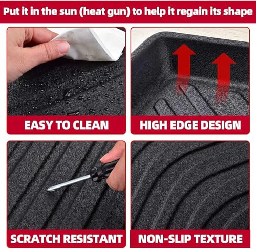 Naibeve Floor Mats for 2024 2025 2026 Honda Prologue/Chevrolet Chevy Blazer EV - All Weather Custom for Honda Prologue Floor Mats Trunk mat Backrest Mats Interior Accessories - size: 11)Blazer EV/Prologue|2024-2026