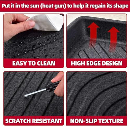 Naibeve Floor Mats for 2024 2025 2026 Honda Prologue/Chevrolet Chevy Blazer EV - All Weather Custom for Honda Prologue Floor Mats Trunk mat Backrest Mats Interior Accessories - size: 11)Blazer EV/Prologue|2024-2026
