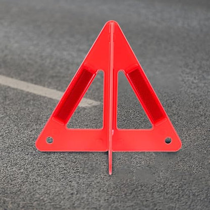 Unomor Foldable Reflective Car Emergency Triangle Safety Sign Road Warning Triangle Reflector for Vehicle Breakdown and Roadside Safety
