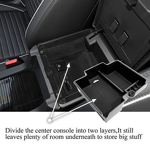 Center Console Tray Armrest Storage Box Compatible with Land Rover Discovery Sport 2015 2016 2017 2018 2019 Door Organizer ABS Tray Insert Glove Pallet - size: for Land Rover Discovery Sport | 2015-2019