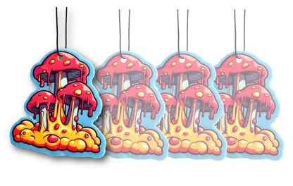 Funny Naughty Unique Car Air Fresheners Scented With Premium Oils By Fresh Fresheners (Shroomy Drip) - color: Shroomy Drip