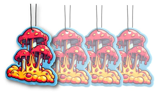 Funny Naughty Unique Car Air Fresheners Scented With Premium Oils By Fresh Fresheners (Shroomy Drip) - color: Shroomy Drip