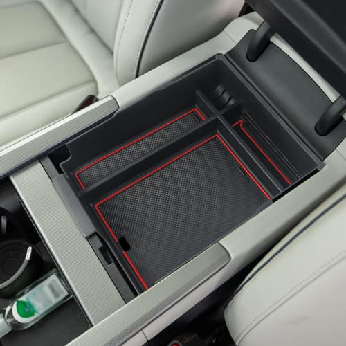 SHAOHAO for 2024 2025 Hyundai Palisade Center Console Organizer Tray for 2023 2024 2025 Hyundai Palisade Accessories SE SEL XRT Limited Calligraphy Armrest Storage Box Insert Tray Palisade 2024 2025 - color: 2023-2025 Palisade Red