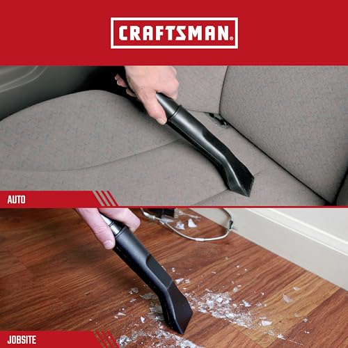 CRAFTSMAN CMXZVBE38690 1-1/4 in. Car Nozzle Wet Dry Vac Attachment, Industrial-Grade Shop Vacuum Accessory for Deep Automotive Cleaning, Fits 1-1/4 in. Hose Diameter - size: Car Nozzle