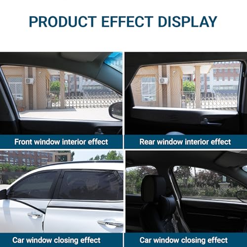 Car Window Sun Shade Cover, 4 PCS Breathable Mesh Car All Side Window Sunshade, Mosquito Net Curtain, Sun Protection Heat Insulation, Privacy Protection Universal for Most Cars, SUVs - size: 4 PCS