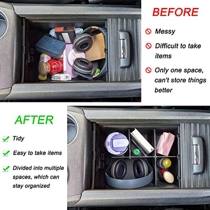PIMCAR Compatible with Honda Pilot 2016-2022/Honda Ridgeline 2017-2023/Honda Passport 2019-2023 Center Console Organizer Insert Armrest Divider Accessories - size: Armest Divider
