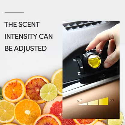 Car Air Freshener Vent Clips, 8 Pack, Provides Long-Lasting Scent, Up to 240 Days, Odor Eliminator (Citrus) - color: Citrus