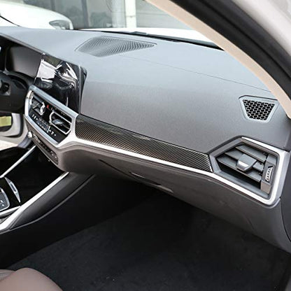 ABS Car Center Console Dashboard Decoration Panel Trim For BMW G20 G28 325li 3 Series 2019 2020 (Carbon Fiber) - size: Carbon Fiber