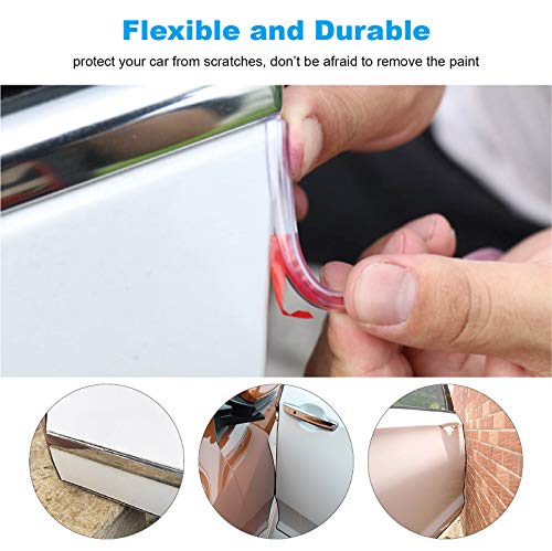 Car Door Edge Guards Clear, 16Ft Rubber Seal Protector U Shape Edge Trim Car Door Edge Protection Fit for Most Car - size: 16Ft(Clear)