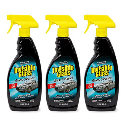 Invisible Glass 92164-3PK Premium Glass Cleaner Spray for Car Windshields and Windows, Automotive and Home Window Cleaner, Streak-Free, Ammonia-Free, Tint-Safe – 22 fl oz (Pack of 3) - size: 22 Fl Oz (Pack of 3)