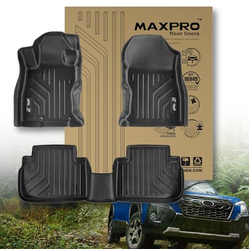 Premium MAXPRO Car Floor Mats for Subaru Forester 2020-2024, Custom Fit Floor Liners Full Set, Car Floor Mats All Weather Car Mats Waterproof TPE, Automotive Floor Mats & Cargo Liners Interior Upgrade - size: 2020-2024 Subaru Forester