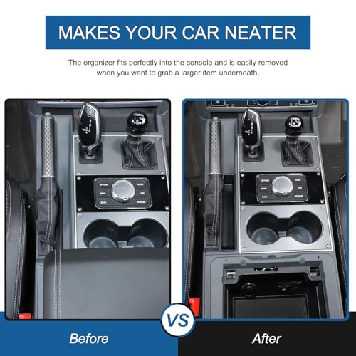 Center Console Handbrake Right Storage Organizer Box Compatible with INEOS Grenadier 2020-2024 2025+, Center Console Organizer ABS Material Insert Tray Accessories