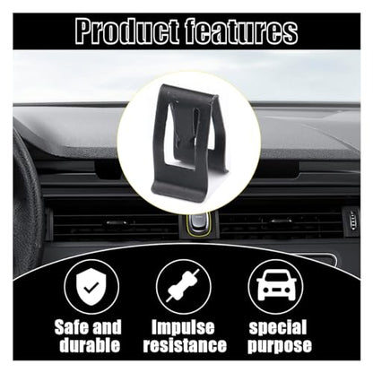 20PCS Car Metal Retainer Clips, Front Console Dashboard Metal Retainer, Car Console Trim Retainer Clip, Automotive Universal Dashboard Retainer Replacement Interior Accessories (Black) - color: 20PCS