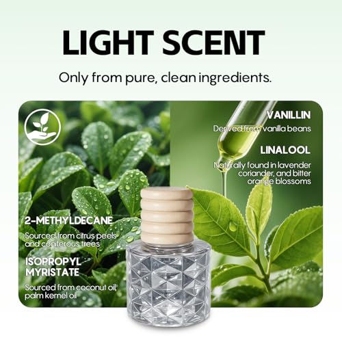 Car Air Freshener-Celestial Linen Scent Car Fresheners Long Lasting Essential Oil Car Diffuser- Cute Car Accessories for Women Interior without Methyl Carbitol&Hexylene Glycol