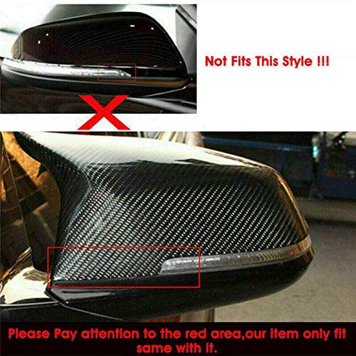 sportuli Carbon Fiber Rearview Mirror Cover Cap Compatible with BMW 228i 435i 116i 118i 120i 125i 130i 218i 220i 320i 328i 330i 335i 420i 428i 435i F21 F30 F31 F32 F33 F36 - color: Carbon Fiber