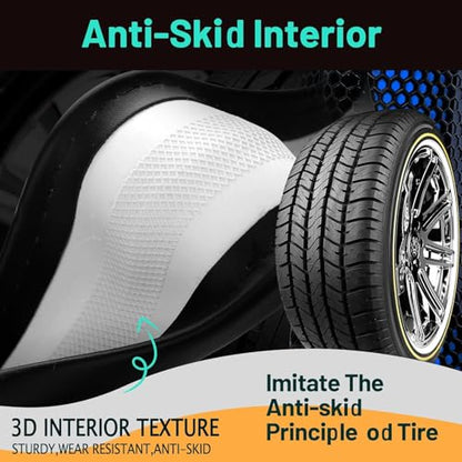 DaisyInner 17.5-18 Inch Truck Steering Wheel Cover Leather Wheel Semi-Truck Comfy Grip Cover Anti-Slip Car Accessory, Fits Rv, Big Rig and Classic Car (Black, Simple Style) - color: Black, size: Leather