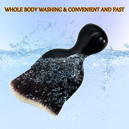 Car Interior Detailing Brush, Ultra Soft Non-Scratch Dust Brush, Car Interior Cleaning Tool for Cleaning Panels, Air Vent, Leather (Brown & White) - color: Brown & White