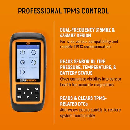 GEARWRENCH Universal Tire Pressure Monitoring System Programming & Diagnostic Tool | GWTPMS - style: TPMS Diagnostic