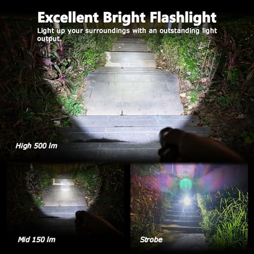 Small Safety Wand Flashlight for Traffic,Car,Emergency, USB C Rechargeable Torch with Working | Red Lights - color: Silver