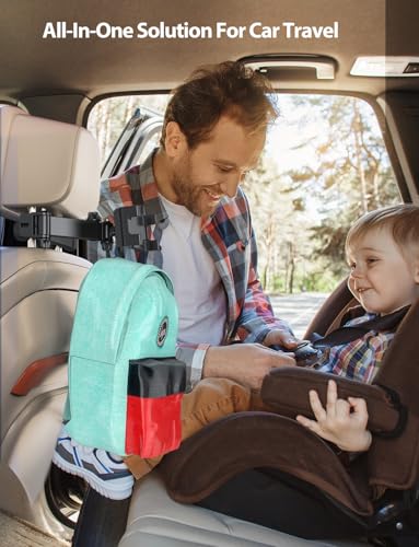 PLDHPRO Tablet Holder for Car Headrest Mount iPad Backseat Foldable Back Seat Stand Compatible 5.1-15.6'' Phones Tablets, Road Travel Essentials for Kids Accessories - size: double fold