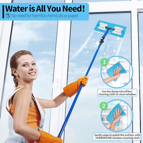Microfiber Glass Cleaning Cloth - 10 Pack Polishing Cloths, 16" x 14" Window Cleaning Towel, Streak Free, Lint Free, Great for All Delicate Surface, Glasses, Stainless Steel, Windshield. - color: Blue, size: 10 Pk-16" X 14"