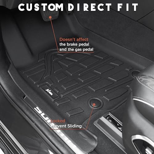 KARPAL Floor Mats for 2022-2025 2026 Jeep Grand Cherokee WL 5-Seat (Include 4xe, not for L), All Weather TPE Custom Fit Floor Liners Car Mats Accessories - style: 2022-2026 | For Jeep Grand Cherokee WL (Include 4XE) | 1st & 2nd Row