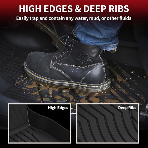 LASFIT Floor Mats for Mercedes Benz CLA 2014-2019 & GLA 2015-2020 250/45 AMG, All Weather TPE Custom Fit Car Mats for Mercedes CLA & GLA Floor Liners, 1st & 2nd Row Set, Black - size: For Benz CLA & GLA|2014-2019 & 2015-2020|Floor Mat