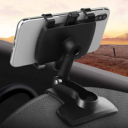 YAOKEEP Universal Car Phone Holder Mount,360 Degrees Rotation Dashboard Phone Holder [Upgrade Clip Never Fall],car Phone Mount for iPhone,Samsung,Google,Nokia,and 4 to 7" Smartphones