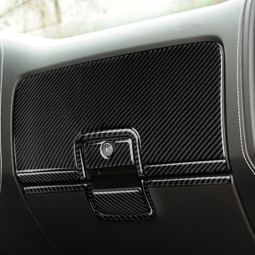 Car Carbon Fiber Decal Copilot Dashboard Sticker Interior Cover Trim for Chevrolet Silverado/GMC Sierra 1500 2500HD 3500HD 2014-2018 Accessories - color: Copilot Dashboard