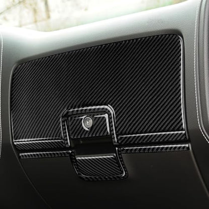 Car Carbon Fiber Decal Copilot Dashboard Sticker Interior Cover Trim for Chevrolet Silverado/GMC Sierra 1500 2500HD 3500HD 2014-2018 Accessories - color: Copilot Dashboard
