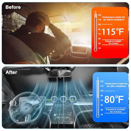 Kairiyard Car Windshield Sun Shade, 240T Thickened Block Heat and Sun Keep Cars Interior, Foldable Automotive Sunshade for Car SUV Truck Front Windshield (57.09x 31.5 inch) - size: 1Pc Windshield Sunshade