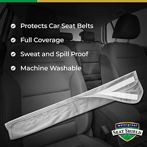 Seatbelt Covers - Removable Car Seat Belt Cover for Women, Men, Kids - Gray 20 in Long Waterproof Seat Belt Cushion with Protection from Sweat and Odor for All Vehicles - color: Gray