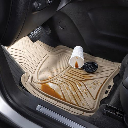 Armor All 78848 4 Piece All Season Floor Mat - Tan - color: Tan, style: 4PC Full Set