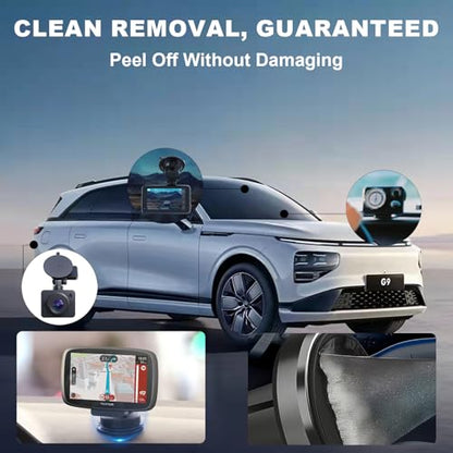 Double Sided Adhesive Pads for Dash Cam, 6PCS 2.83 Inch Heavy Duty Sticky Pads, Heat Resistant & No Residue Mounting Tape, Universal Replacement for Windshield, Dashboard, GPS, Phone Mount
